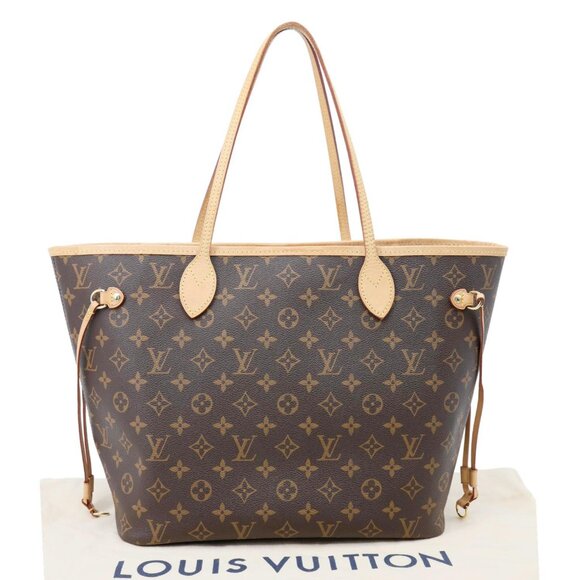 Louis Vuitton  Neverfull MM Monogram Canvas Tote Bag Brown - Picture 3 of 12